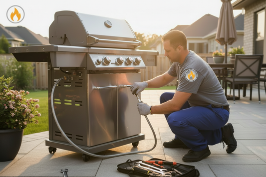 BBQ Assembly Service + Connection to Existing Natural Gas Line